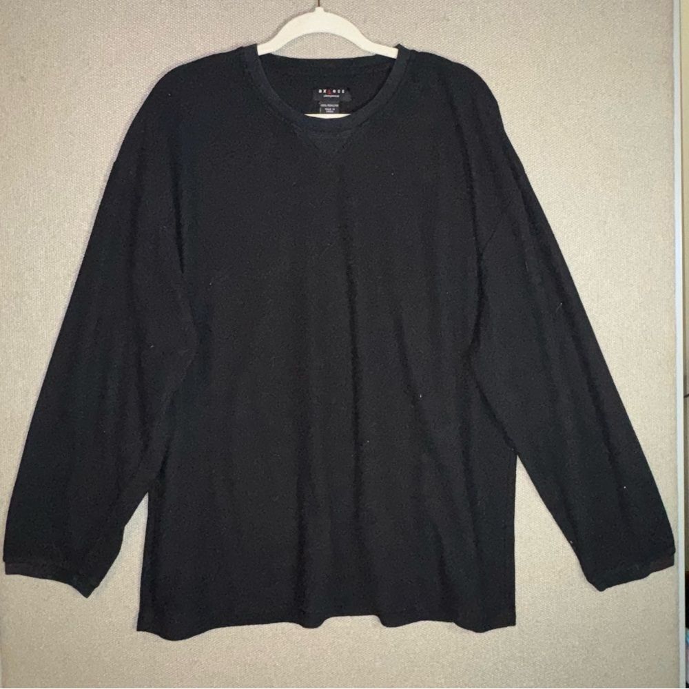 Axcess size large sleepwear Black Long Sleeve top
